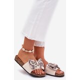 Boto Ladies sandals with bow on cork platform beige Lisandrea | ePonuda.com