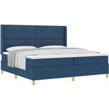 Box Spring postelja z vzmetnico modra 200x200 cm tkanina, (22050718) | Shoptok.si