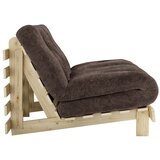 Karup Temno rjava raztegljiva sedežna garnitura iz rebrastega žameta 140 cm Roots – | Shoptok.si