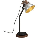 vidaXL Stolna svjetiljka 25 W vintage srebrna 18x18x60 cm E27 | shoptok.hr