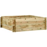 vidaXL Visoka greda impregnirana borovina 120x120x40 cm Cene