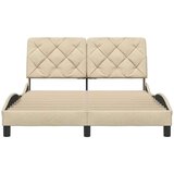  Posteljni okvir brez vzmetnice krem 140x190 cm blago, (21829421) | Shoptok.si