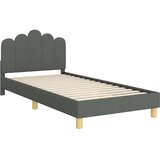  Posteljica za malčke z vzglavjem Temno siva 90 x 190 cm blago, (5000104848) | Shoptok.si