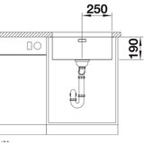 Blanco sudopera andano 500-U inox saten polirno, 540x440/190mm | ePonuda.com