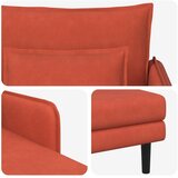  Preveliki šezlong Crvena narančasta Baršunasta tkanina - Crvena narančasta 71 cm | shoptok.hr