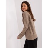 Wool Fashion Italia Sweater-AT-SW-2326.37X-dark beige | Shoptok.si