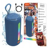 Zenwire Vibe BS-09 prenosni Bluetooth zvočnik 26 W, FM radio, TWS, RGB, IPX4, USB-C, microSD, modra, (5000195796) | Shoptok.si