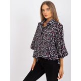 ZULUNA Blouse-CHA-BZ-3303-1.34-black-pink | Shoptok.si