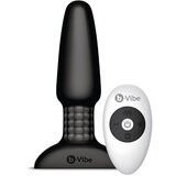 b-Vibe Vibracijski analni čep z rotacijo, črn | Shoptok.si