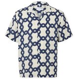 Selected Srajce s kratkimi rokavi Relax-Vero Shirt - Egret/Geo Modra Cene