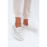 EVENTO Women's Slip-On Lace-Up Shoes White Azethia | shoptok.hr