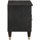 TV ormar s ladicama Crna 80 x 33 x 46 cm Čvrsto drvo manga | Eponuda.ba