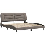 Okvir kreveta s LED-om bez madraca Hvar Taupe 180x200 cm tkanina | shoptok.hr