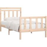  Posteljni okvir iz trdne borovine 100x200 cm, (20883729) | Shoptok.si
