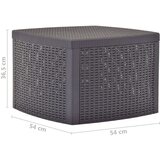  Bočni stol boja kave 54 x 54 x 36 5 cm plastični | shoptok.hr