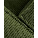 Kave Home Zelena sedežna garnitura iz rebrastega žameta 240 cm Blok – | Shoptok.si