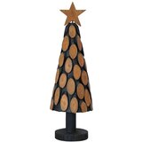 vidaXL Božično drevo z stojalom Rjava 60 cm Trdna tikovina | Shoptok.si