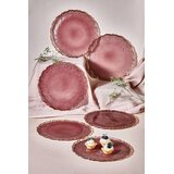 Hermia Set dezertnih tanjira, 6 komada, Ružičasti | Eponuda.com