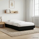  Okvir kreveta za pod Crni hrast 80 x 210 cm Konstruirano drvo Cijene