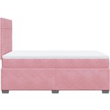  Krevet s oprugama i madracem ružičasti 120 x 190 cm baršunasti | shoptok.hr