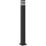  Vanjske podne svjetiljke sa senzorima 3kom crne 110cm aluminij | shoptok.hr