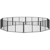  Pasja vrata 10 pcs Črna 100 x 60 cm Cinkana jeklena, (5000232748) | Shoptok.si