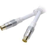 Vivanco Antenski priključni kabel\, [1x antenski vtikač 75 Ω - 1x antenska vtičnica 75 Ω]\, 1\,50 m\, 110 dB\, pozlačeni konektorji\, feritno jedro, (20431460) Cene