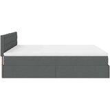 vidaXL Otomanski posteljni okvir z vzmetnicami siv 180x200 cm blago | Shoptok.si