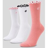 GymBeam Čarape Ruffle 3Pack Pink M Cene