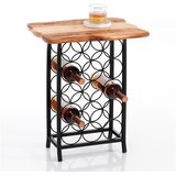 Tomasucci Crni/u prirodnoj boji metalni držač za boce vina broj boca 15 kom 46x56x35,5 cm Ras – | shoptok.hr