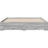  Okvir za krevet s ladicama boja hrasta 180x200 cm Siva 180 x 200 cm | shoptok.hr
