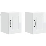  Ormar za Zid PORTO 2 pcs Visoki sjaj bijela 30 x 31 x 40 cm | Eponuda.ba