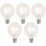 LUUMR Komplet 5 Pametne zatemljive LED žarnice E27 G95 prozorno 7W 806lm 2700-6500K | Shoptok.si