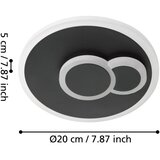 Eglo 30659 - led plafonsko svetlo cadegal LED/7,8W/230V prečnik 20 cm crna | Eponuda.com