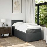  Krevet s oprugama i madracem tamnosivi 100 x 200 cm od tkanine | shoptok.hr