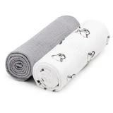 BIO Muslin Diapers platnene pelene Penguin 65x65 cm 2 kom