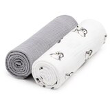 T-TOMI BIO Muslin Diapers plenice iz blaga Penguin 65x65 cm 2 kos | Shoptok.si