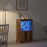  LED komoda Smeđa 60 x 37 x 100 cm Konstruirano drvo | shoptok.hr