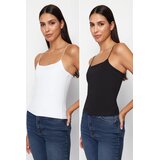 TRENDYOLMILLA ženski top TWOSS24AL00048, Crna-Bela | Eponuda.com