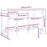  Barski stol bijeli 180x80x110 cm od masivne borovine | shoptok.hr