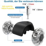 BAASHA nadomestna kolesa za pisarniški stol – 11 x 22 mm, komplet 5 kosov | Shoptok.si