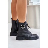 EVENTO PE1 Leather Ankle Boots Workers Insulated With Zipper Black Elosie | Eponuda.ba