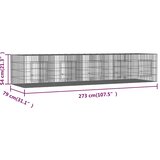  Kavez za zečeve s 5 panela 273x79x54 cm od pocinčanog željeza | shoptok.hr