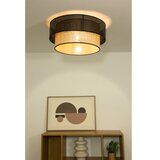  plafonska svetiljka borho 1xE27/60W/230V, prečnik 50 cm, crna/juta | Eponuda.com