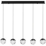 Nova Luce Mat crna LED viseća svjetiljka aluminijska s mogućnosti zatamnjivanja sa staklenim sjenilom Alicia – | shoptok.hr