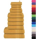  12-dijelni set ručnika zlatni 360 gsm 100 % pamuk | shoptok.hr