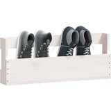  Zidni stalci za cipele 2 kom bijeli 59x9x23 cm masivna borovina | shoptok.hr