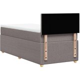  Krevet s oprugama i madracem smeđesivi 90x200 cm od tkanine | shoptok.hr