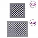  Set ručnika od 20 komada plavo-bijeli pamučni | shoptok.hr
