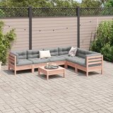  7-dijelni set vrtnih sofa s jastucima masivno drvo duglazije | shoptok.hr